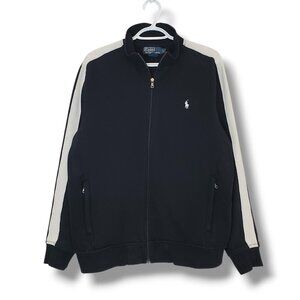 Vintage Polo Ralph Lauren Full Zip Track Jacket Black Size L